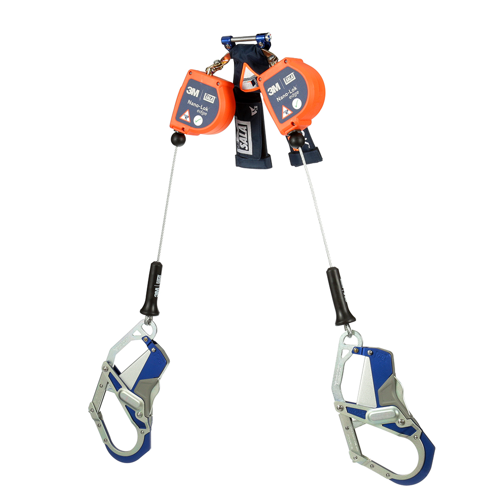 DBI Sala 3500257 Nano-Lok Edge Twin Leg SRL with Comfort Grip Hooks from GME Supply